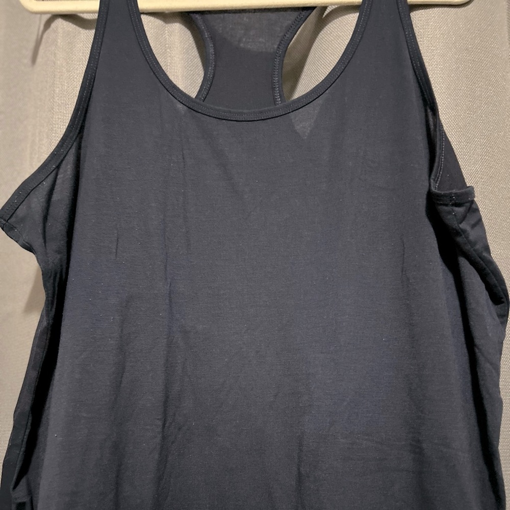 Blue Racerback Tank Top - Picture 2 of 7